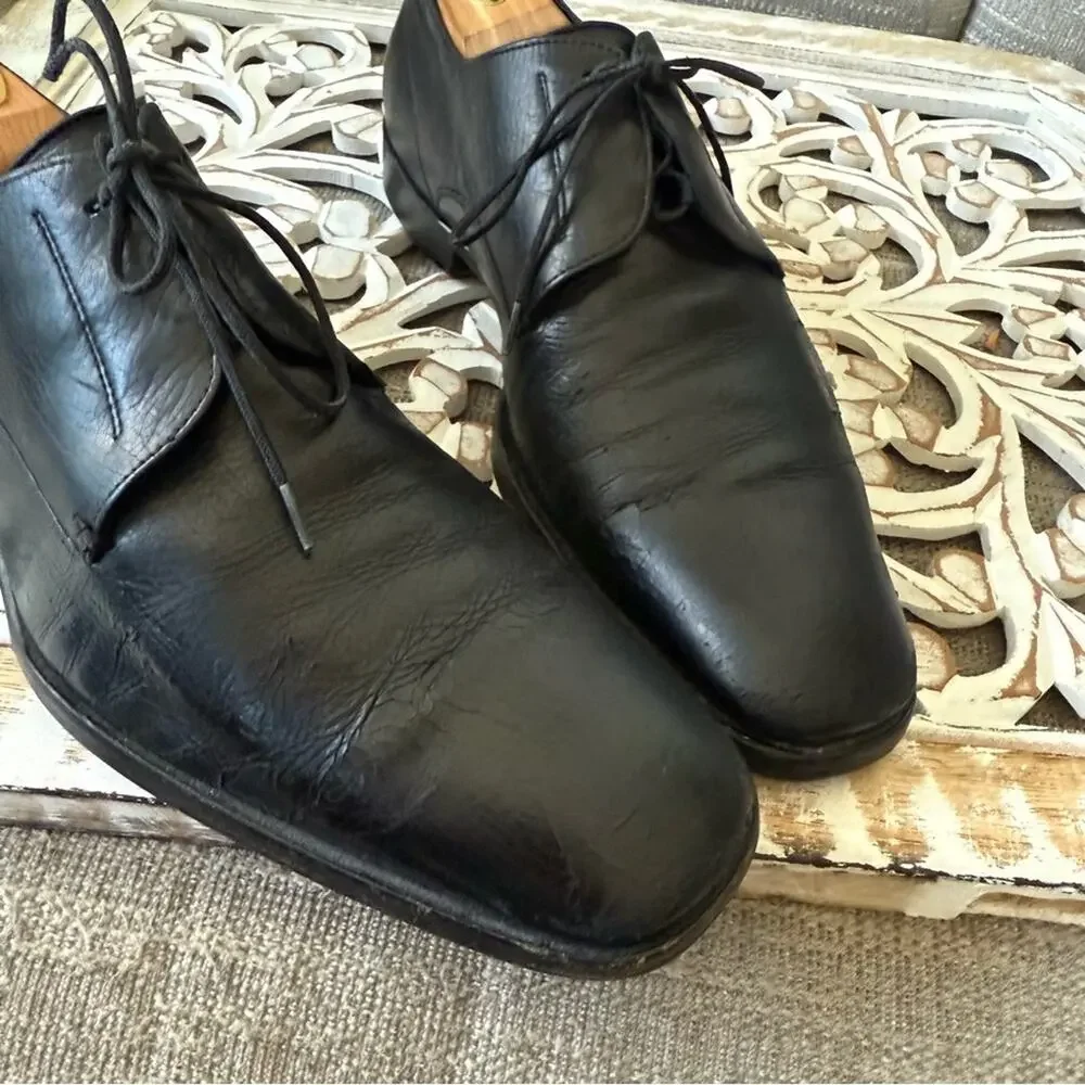 Gucci Black Leather Oxford Shoes Men’s 40.5 US 7